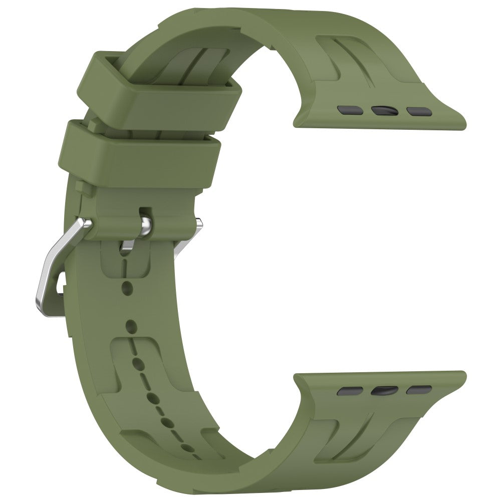 Slidstærk Silikone Universal Rem passer til Apple Smartwatch - Grøn#serie_9