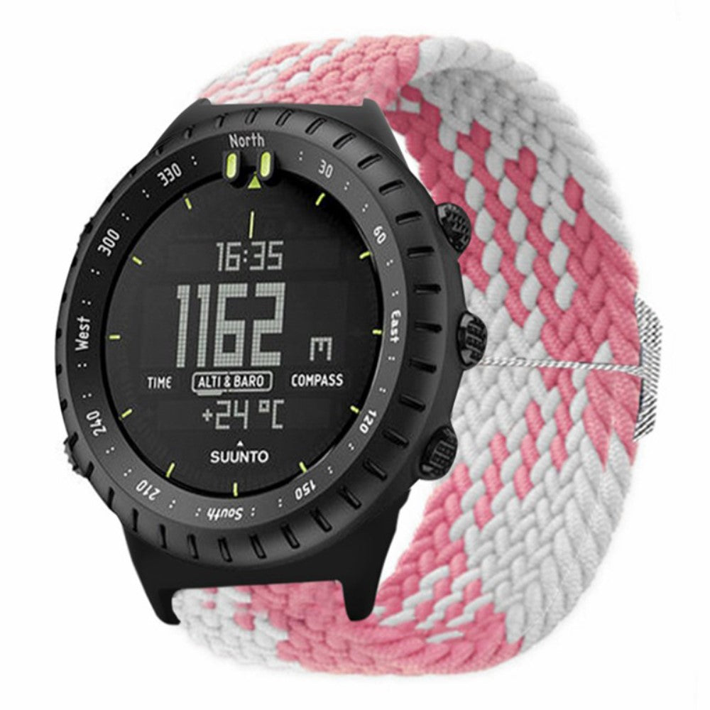 Rigtigt Kønt Nylon Rem passer til Suunto Core - Pink#serie_3