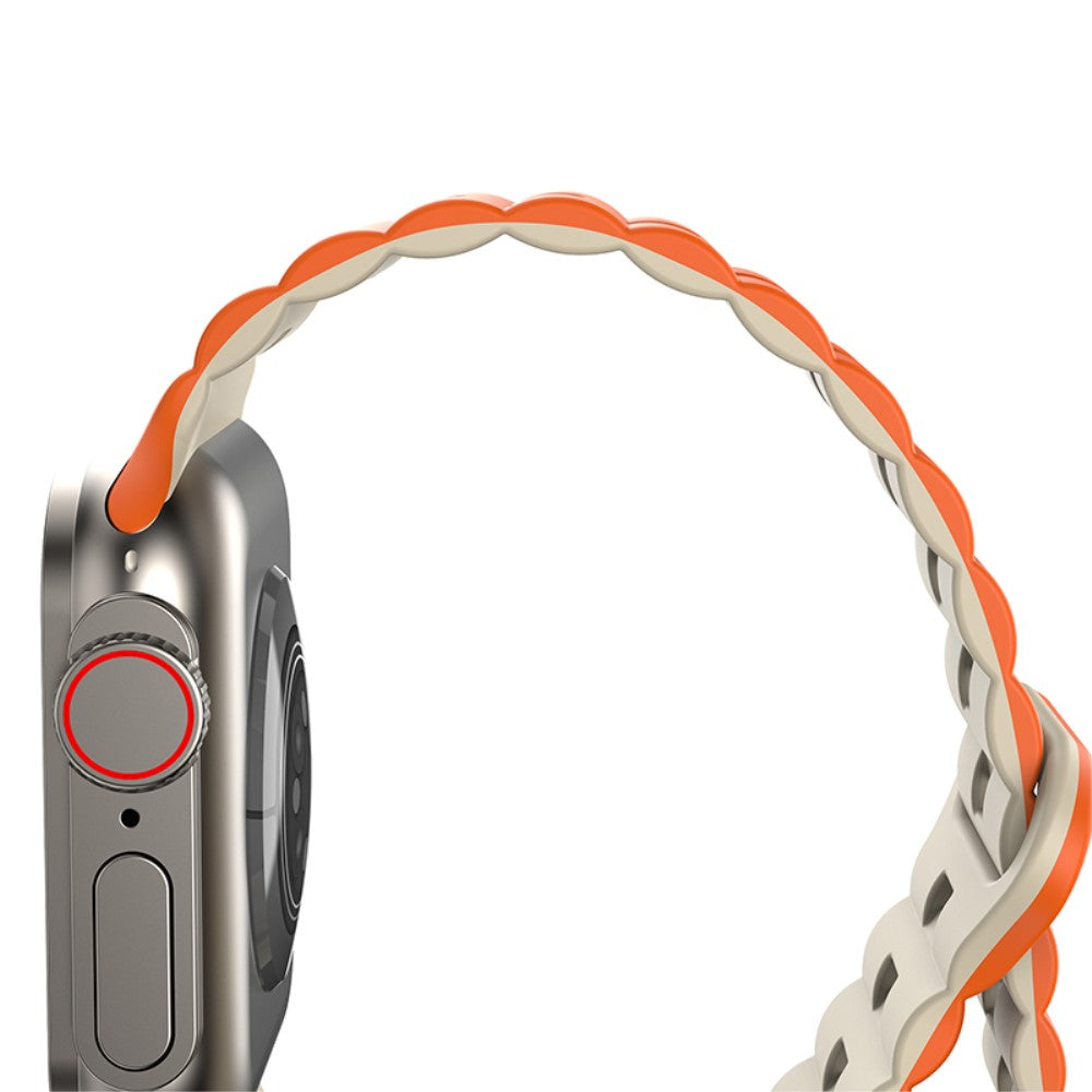 Meget Fint Silikone Universal Rem passer til Apple Smartwatch - Orange#serie_12