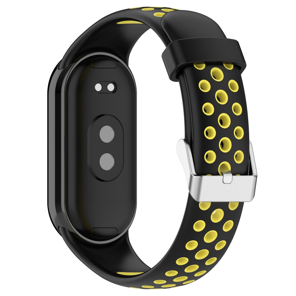 Vildt Sejt Silikone Rem passer til Xiaomi Smart Band 8 - Gul#serie_2