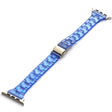 Harsbandje voor Apple Watch Series 49mm - 45mm - 44mm - 42mm Universeel Jelly horlogebandje - Transparant Donkerblauw