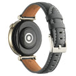 18mm horlogebandje voor Huawei Watch GT 4 41mm / Garmin Venu 3S Echt koeienleren horlogebandje - donkergrijs