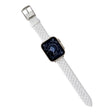 Apple Watch Series 41mm - 40mm - 38mm Universele Slimme Horloge Band Ruit Rasterband - Parelwit