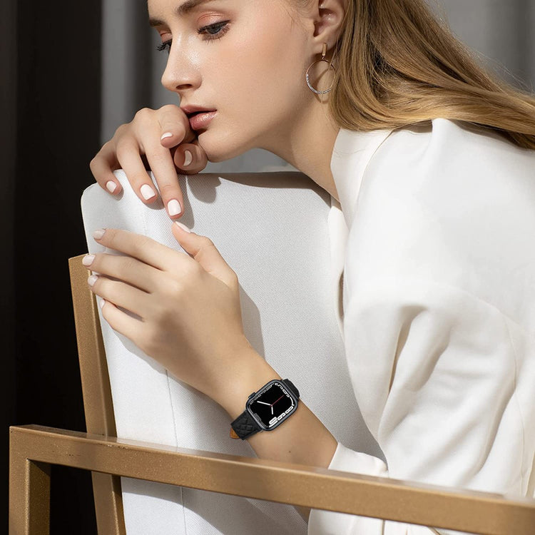 Supercool Kunstlæder Universal Rem passer til Apple Smartwatch - Grøn#serie_3