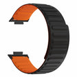 Huawei Watch Fit 2 Magnetisch Horlogebandje Flexibel Verstelbaar Bandje - Zwart+Oranje