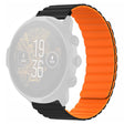 Suunto Spartan Sport Polshorloge HR Baro / Suunto 7 Magnetic Band 24mm Siliconen horlogeband - Zwart+Oranje