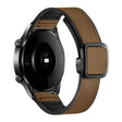 Samsung Gear S3 Classic / Garmin Vivoactive 4 Magneetband 22mm Lederen gecoate flexibele horlogeband - Donkerbruin