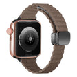 Apple Watch Series 49mm - 45mm - 44mm - 42mm Universele Dunne Magnetische Horlogeband - Licht Tan