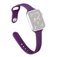 Apple Watch 49mm / 45mm / 44mm / 42mm Dunne Siliconen Bandjes - Donkergroen