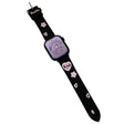 Apple Watch 41mm / 40mm / 38mm Horlogebandje met borduursel - Hart Hart Zwart Denim Denim