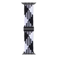 Apple Watch 49mm / 45mm / 44mm / 42mm Nylon Polsband Armband - Zwart+Wit