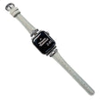 Apple Watch 49mm / 45mm / 44mm / 42mm Armband - Wassen Wit / Zilveren Gesp