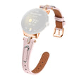 Google Pixel Watch Echt Koe Leren Horlogebandje Strass Decor Horlogebandje
