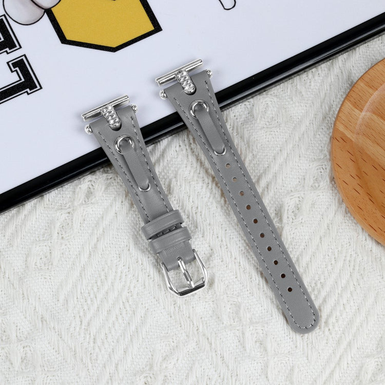 LG Watch Sport Wrist Watch Band Genuine Cow Leather T-shape Strap - Grey#serie_1