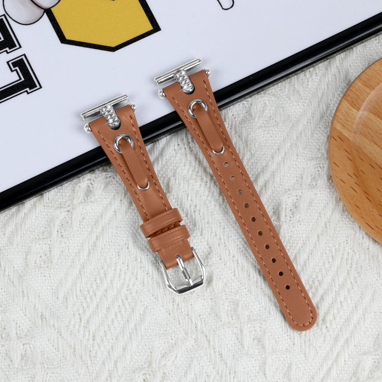 LG Watch Sport Wrist Watch Band Genuine Cow Leather T-shape Strap - Brown#serie_5