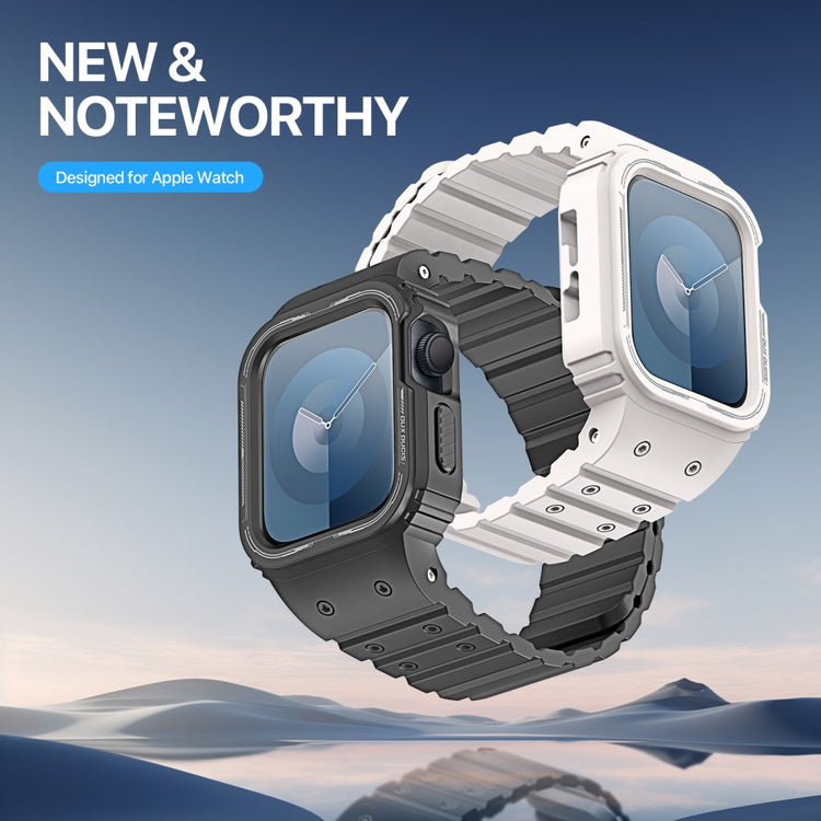 Mega Cool Silikone Universal Rem passer til Apple Smartwatch - Sort#serie_2