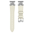 TicWatch E / 2 / C2 Horlogebandje Echt Koe Leren Schakelbandje Strass Kroon Decor - Abrikoos