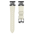 GarminMove 3 / Vivomove 3 horlogebandje met schakelaar Echt koeienleren koordje met strass kroonversiering - Abrikoos