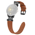 Google Pixel Horloge Kroon Strass Decor Echt Koe Leren Polsband Koord