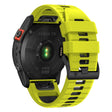 Garmin Fenix 7 Pro / Fenix 7 Siliconen Horlogebanden Dual-Color Vervangend Koord - Lime+Zwart