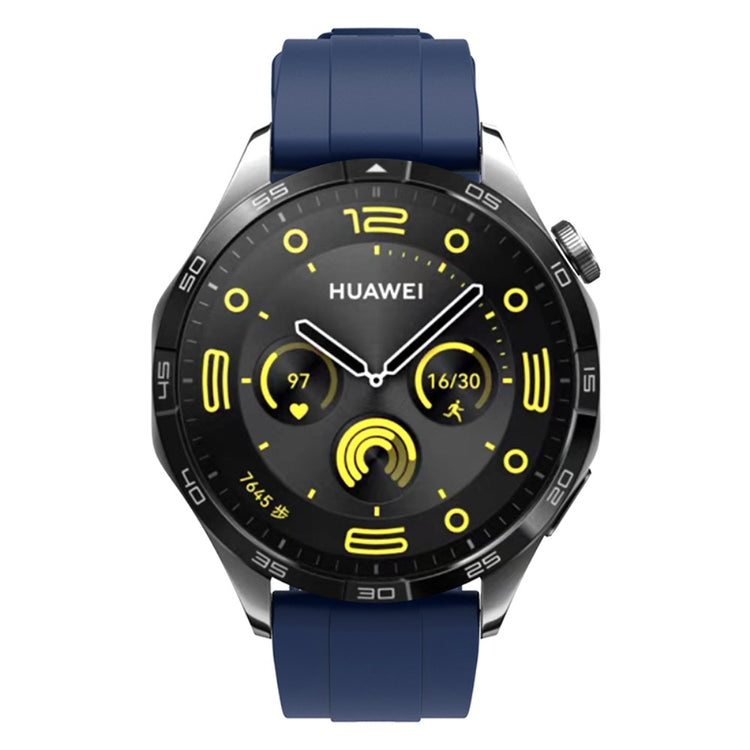 Super Smuk Silikone Rem passer til Huawei Watch GT 4 46mm - Blå#serie_3