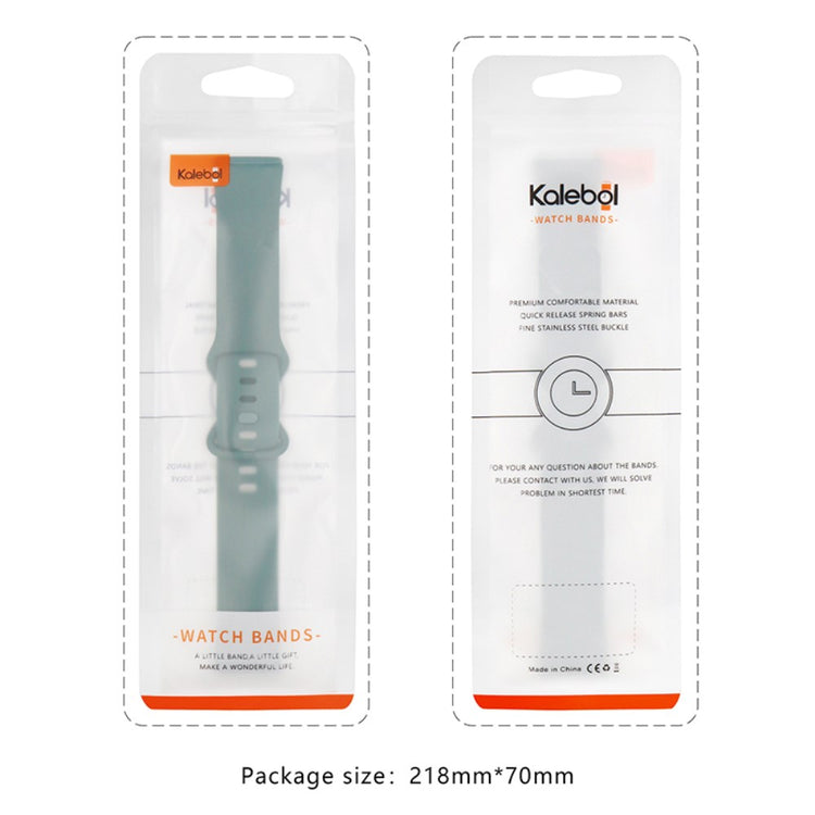 KALEBOL KLB-HDKGJ-001 Fitbit Versa 3 / 4 / Sense / Sense 2 Silicone Watch Band - Black#serie_4