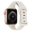 KALEBOL Apple Watch 49mm / 45mm / 44mm / 42mm Dunne Siliconen Band, Maat: L - Sterlicht