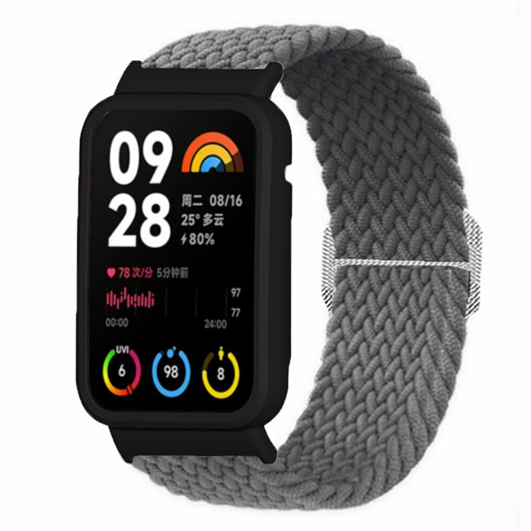 Mega Godt Nylon Rem passer til Xiaomi Smart Band 8 Pro - Sølv#serie_10