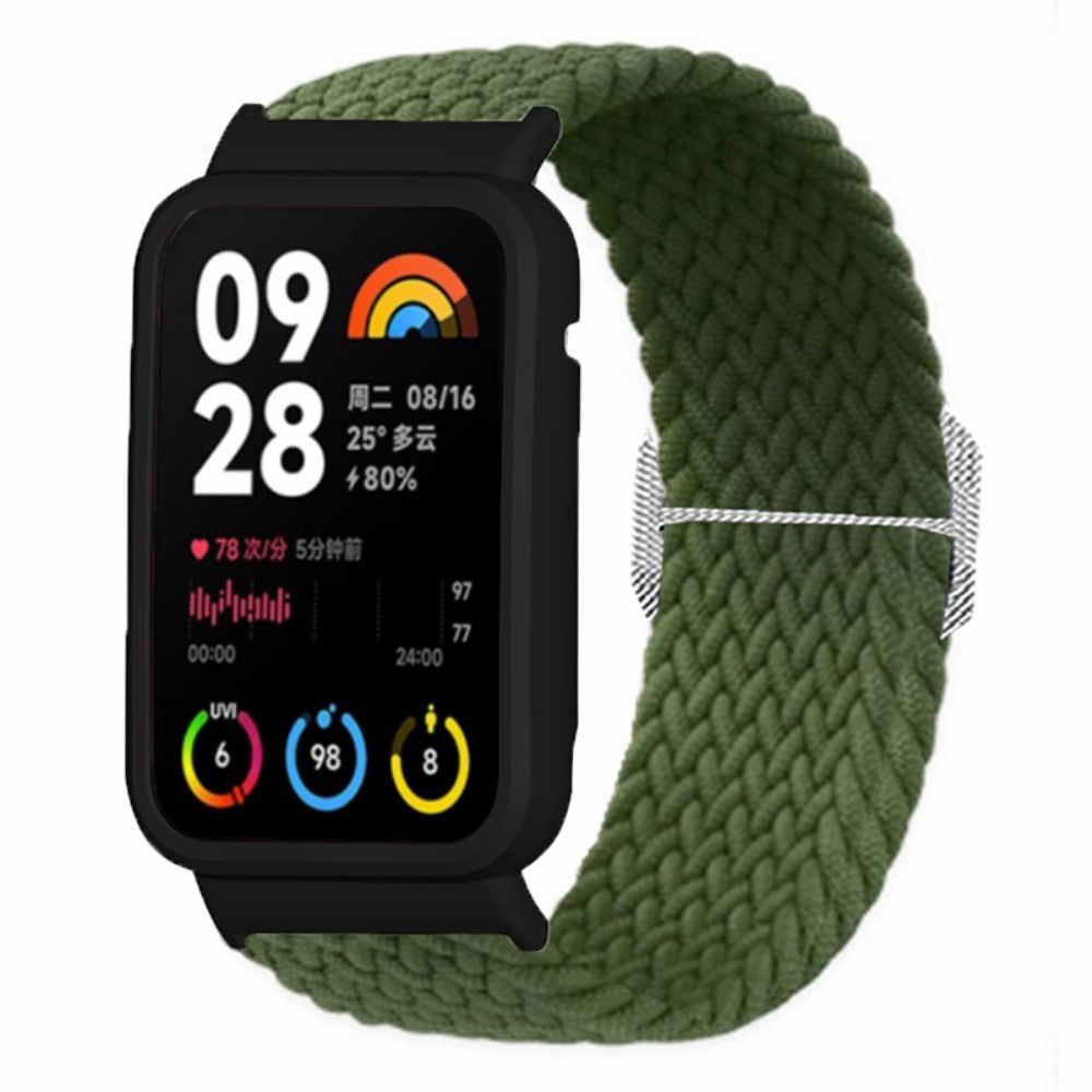 Mega Godt Nylon Rem passer til Xiaomi Smart Band 8 Pro - Grøn#serie_11