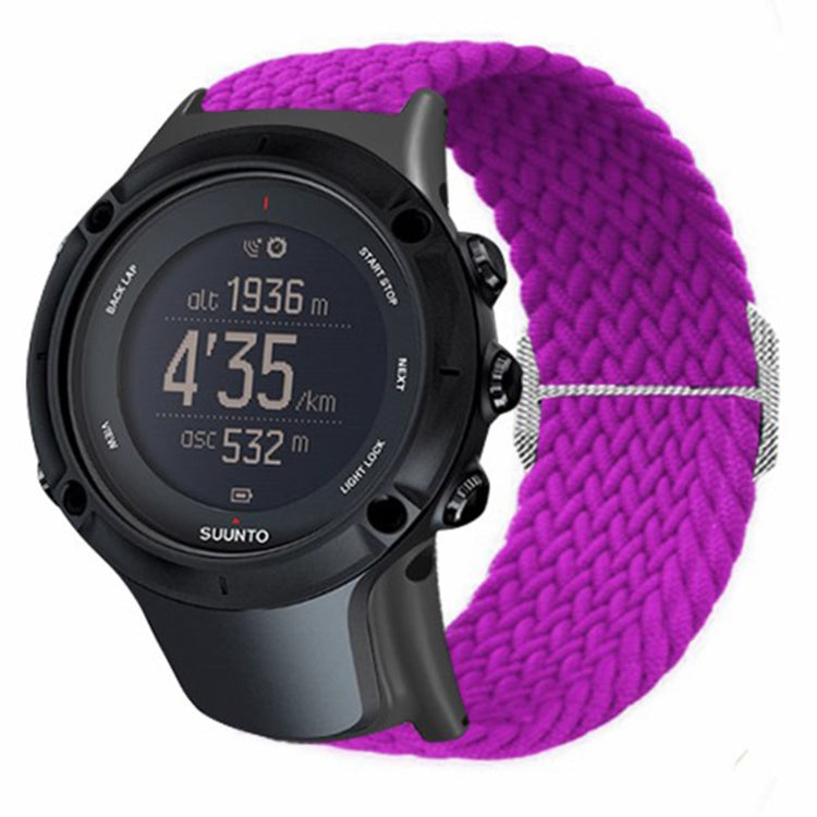 Glimrende Nylon Universal Rem passer til Suunto Smartwatch - Lilla#serie_15