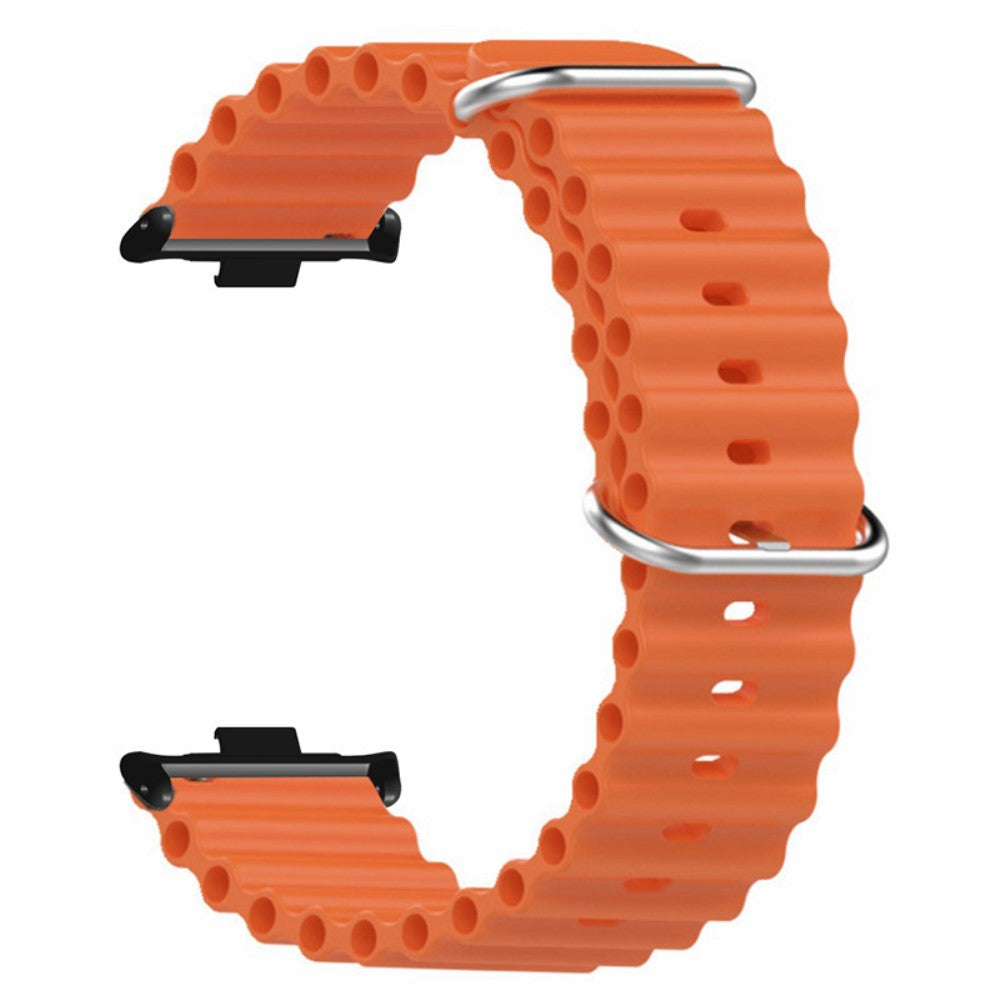 Fint Silikone Rem passer til Xiaomi Redmi Watch 4 - Orange#serie_3