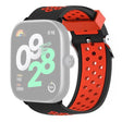 Xiaomi Redmi Watch 4 Dual Color Siliconen Horlogeband Polsband - Zwart+Rood
