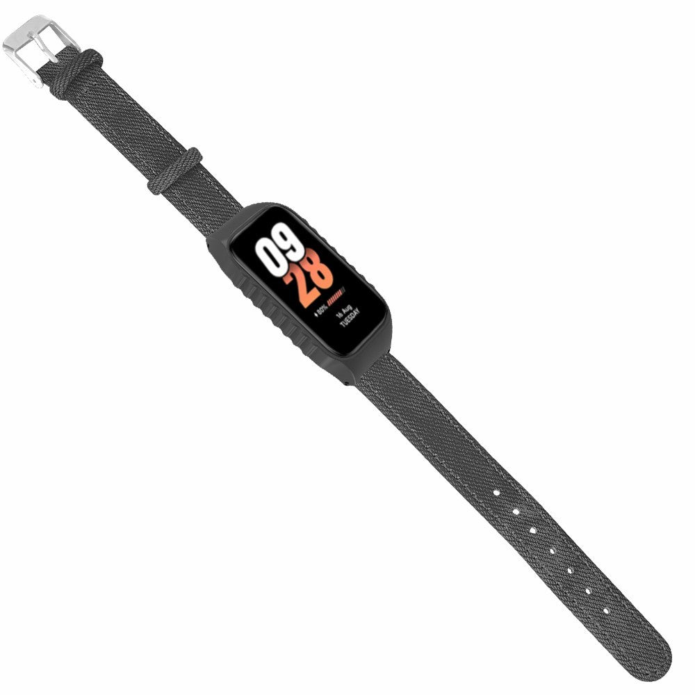 Xiaomi Smart Band 8 Active Strap Replacement Denim Texture Band with Watch Case - Grey#serie_2