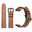 Apple Watch Series 41mm / 40mm / 38mm Met leer bekleed siliconen horlogebandje