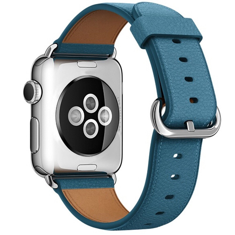 Super Elegant Ægte Læder Universal Rem passer til Apple Smartwatch - Grøn#serie_2