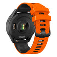 Coros Pace 3 / Apex 46mm / Apex Pro Horlogebandje 22mm Dual Color Siliconen Band - Oranje+Zwart