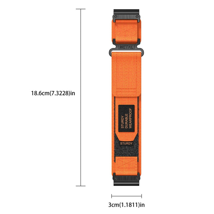 Garmin Smart Watch 26mm Nylon Women Adjustable Band Magic Tape Design Sport Replacement Strap - Orange#serie_2