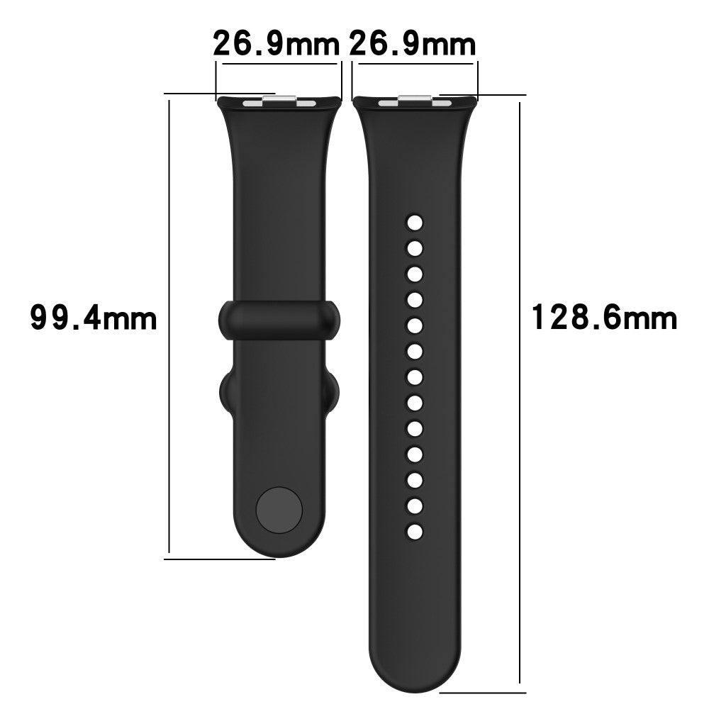 Silikone Universal Rem passer til Xiaomi Smart Band 8 Pro / Xiaomi Redmi Watch 4 - Hvid#serie_2