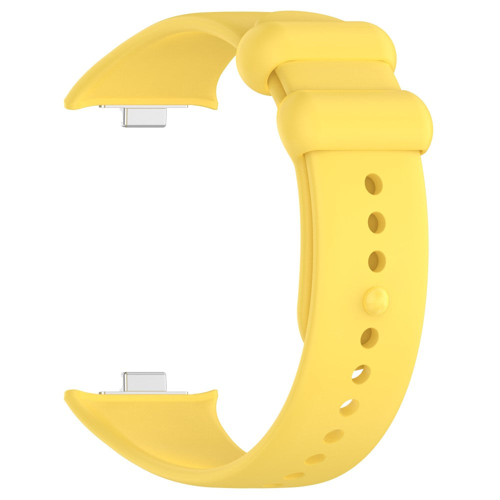 Silikone Universal Rem passer til Xiaomi Smart Band 8 Pro / Xiaomi Redmi Watch 4 - Gul#serie_6