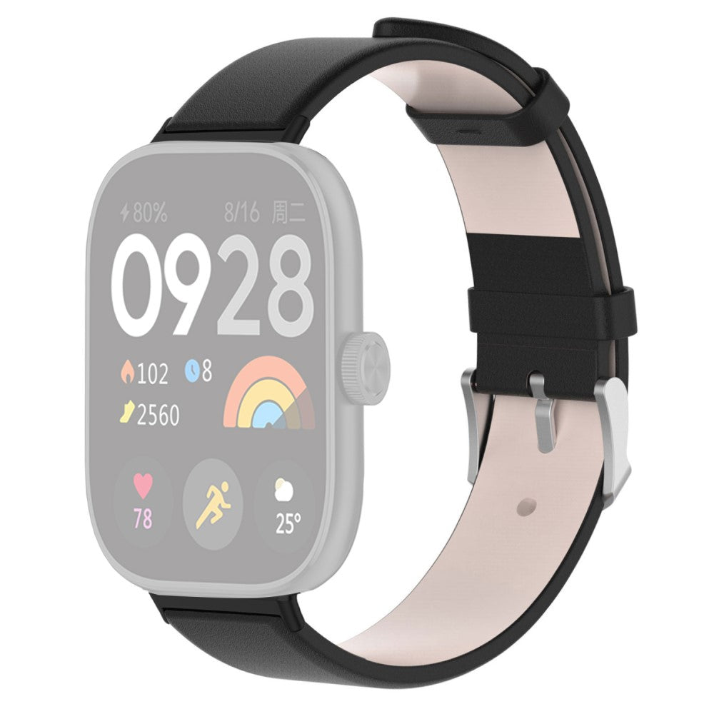 Kunstlæder Universal Rem passer til Xiaomi Smart Band 8 Pro / Xiaomi Redmi Watch 4 - Sort#serie_2