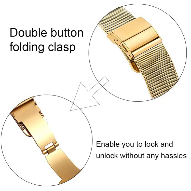 Metal Universal Rem passer til Xiaomi Smart Band 8 Pro / Xiaomi Redmi Watch 4 - Guld#serie_3