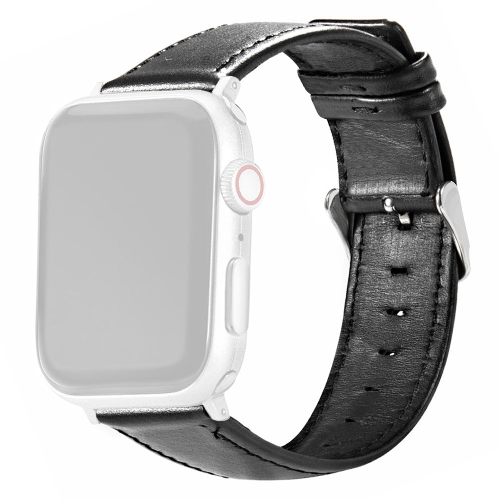 Super Smuk Kunstlæder Universal Rem passer til Apple Smartwatch - Sort#serie_2