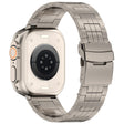 Apple Watch 49mm / 45mm / 44mm / 42mm Titanium horlogeband - Titanium Grey