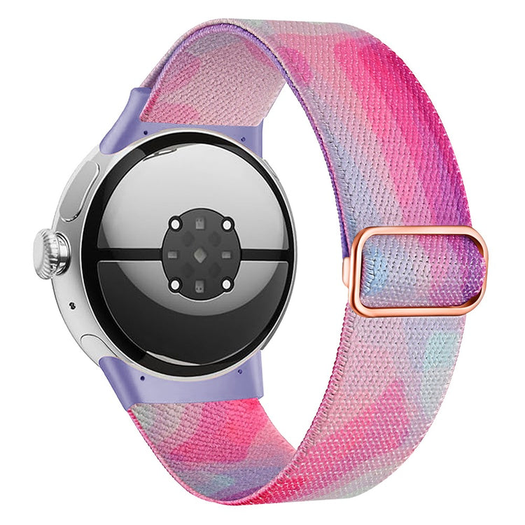 Nylon Universal Rem passer til Google Pixel Watch / Google Pixel Watch 2 - Lilla#serie_6