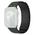 Apple Watch 49mm / 45mm / 44mm / 42mm Siliconen Polsband - Indigo Blauw+Grijs
