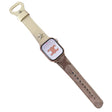 Apple Watch Series 41mm / 40mm / 38mm Microfiber lederen horlogeband - Bruin / Beige