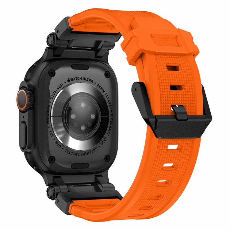 Rigtigt Fint Silikone Universal Rem passer til Apple Smartwatch - Orange#serie_3