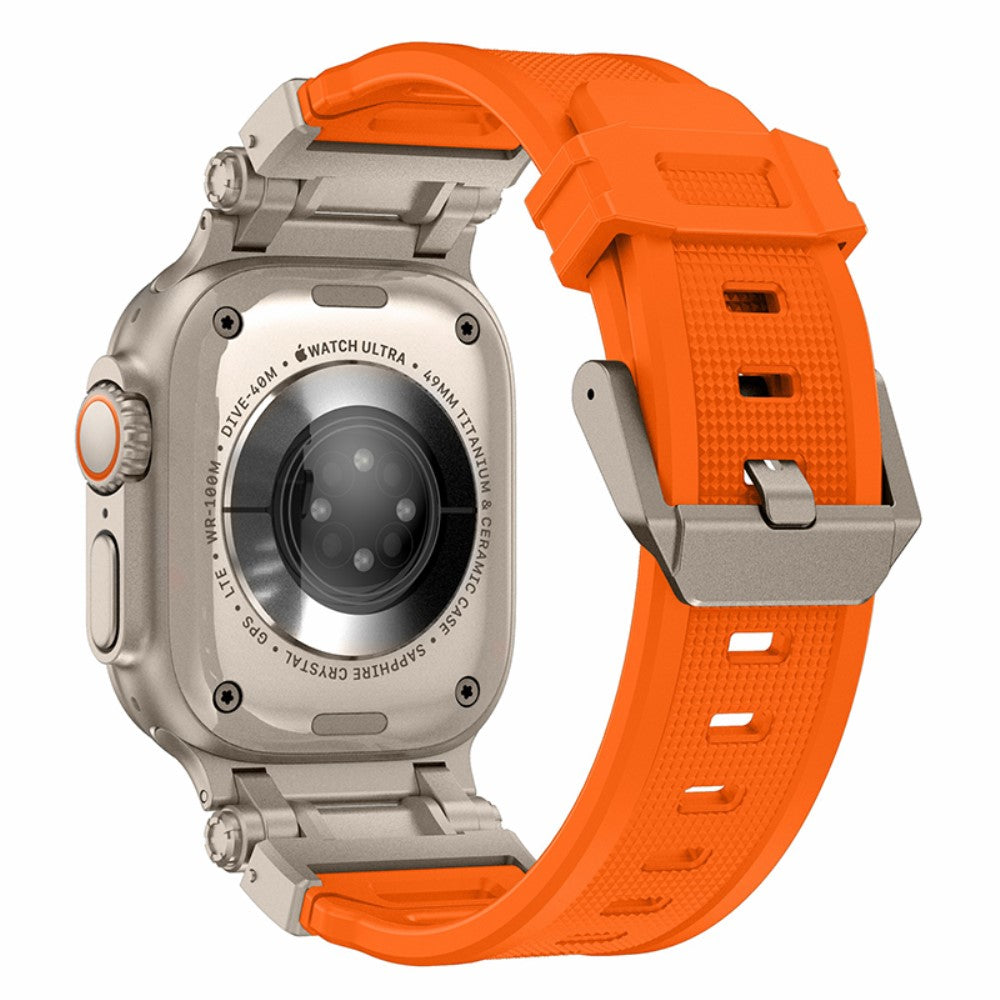 Rigtigt Fint Silikone Universal Rem passer til Apple Smartwatch - Orange#serie_7