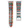 Apple Watch Series 41mm / 40mm / 38mm Horlogebandje Wollen Bandje - Kleur Olieverfschilderij