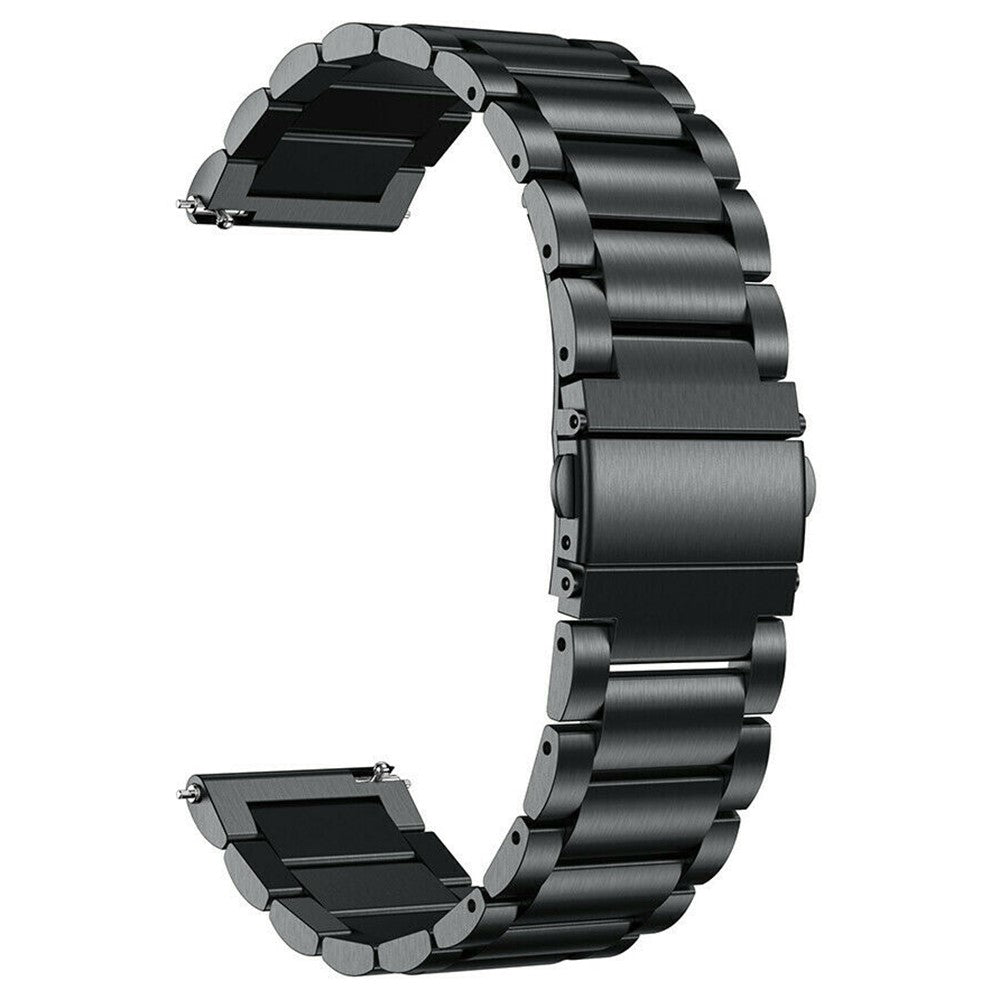 Garmin Venu 2 / Venu 3 Replacement Strap Classic 3-Bead 316L Stainless Steel 22mm Watch Band - Black#serie_007